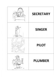 English Worksheet: JOBS FLASHCARDS