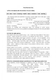 English Worksheet: revision bac