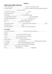 English Worksheet: REVISION