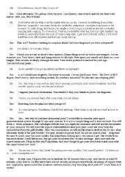 English Worksheet: Dialogue