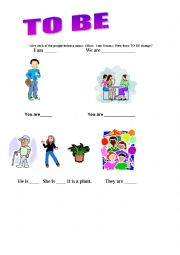 English Worksheet: Exercise Verb To be