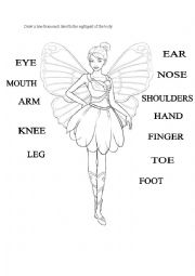 Body Parts Worksheet