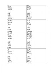 English Worksheet: Reading rules