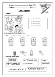 English Worksheet: Hygiene