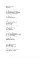 English Worksheet: If clause song