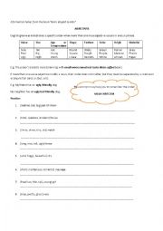 English Worksheet: True Adjectives Order