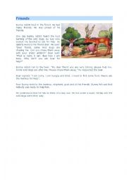 English Worksheet: friends