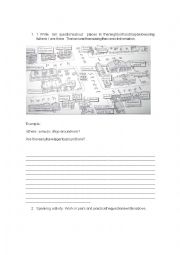 English Worksheet: Give and follow directions 
