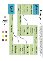 English Worksheet: easy vocabulary game