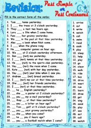 Revision: Past Simple or Past Continuous