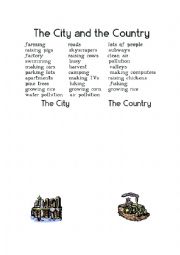 English Worksheet: City&Country