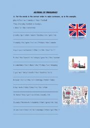 English Worksheet: ADVERBS OF FREQUENCY