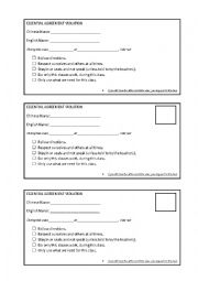English Worksheet: Disciplinary Pink Slips