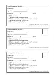 English Worksheet: Disciplinary Pink Slips