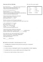 English Worksheet: Take a look at me now