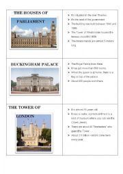 English Worksheet: London sights_short facts_part 1