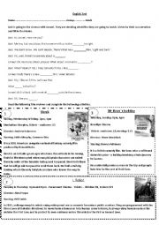 English Worksheet: Cinema Test