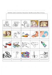 English Worksheet: illness worksheet