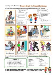 Speaking series: elementray - Present Simple Vs Present Continuous