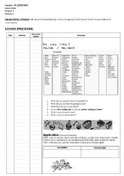 English Worksheet: likes and dislikes