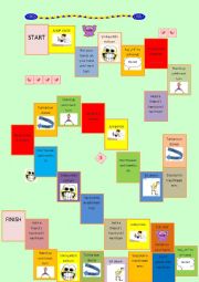 English Worksheet: Board game