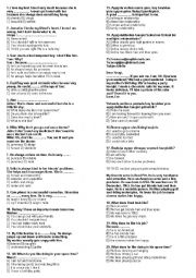 English Worksheet: Quiz