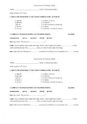 English Worksheet: PHRASAL VERBS