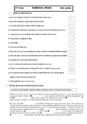 English Worksheet: a letter to kelly