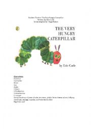 English Worksheet: Very hungry catterpiller lines to stage play