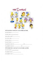 English Worksheet: Family Ties