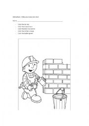 English Worksheet: Coloring