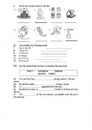 English Worksheet: Learning Journeys 6th Grade Module 1 Vocabulary Review