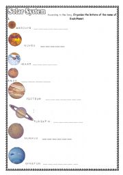  Solar System listening activity