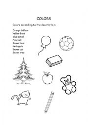 English Worksheet: Colors