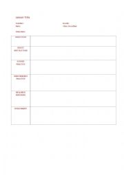 Lesson Plan Template