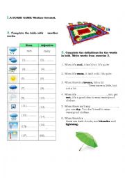 English Worksheet: Weather forecast