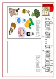 English Worksheet: Is there ... in your fridge?