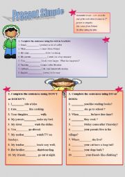 English Worksheet: Present Simple