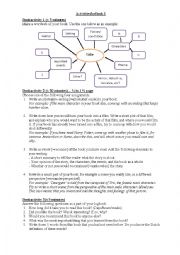 English Worksheet: Activities for Reading