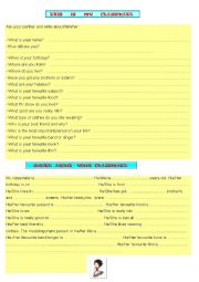 English Worksheet: WRITE ABOUT YOUR CLASSMATE