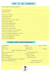 English Worksheet: WRITE ABOUT YOUR CLASSMATE