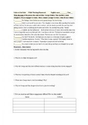 English Worksheet: Father of the Bride (first 40 minutes) - While Watching Quotes and Discussion Questions