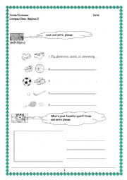 worksheet