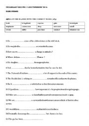 vocabulary activities b1 pdf