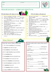 English Worksheet: Revisions for 6th grade