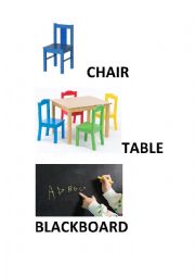 English Worksheet: classroom basics