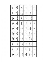 English Worksheet: Domino present continuous