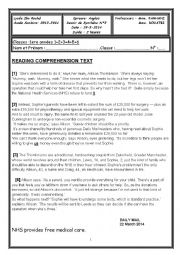 English Worksheet: exam