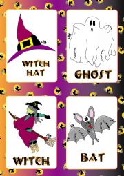 Halloween FLASHCARDS 1- 5