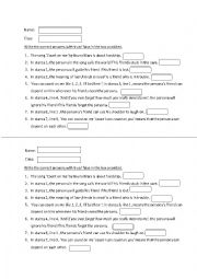 English Worksheet: Count on Me by Bruno Mars